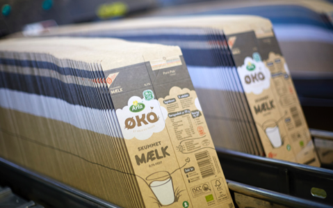 Close up of Arla packaging