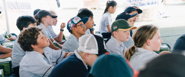 Young students listening